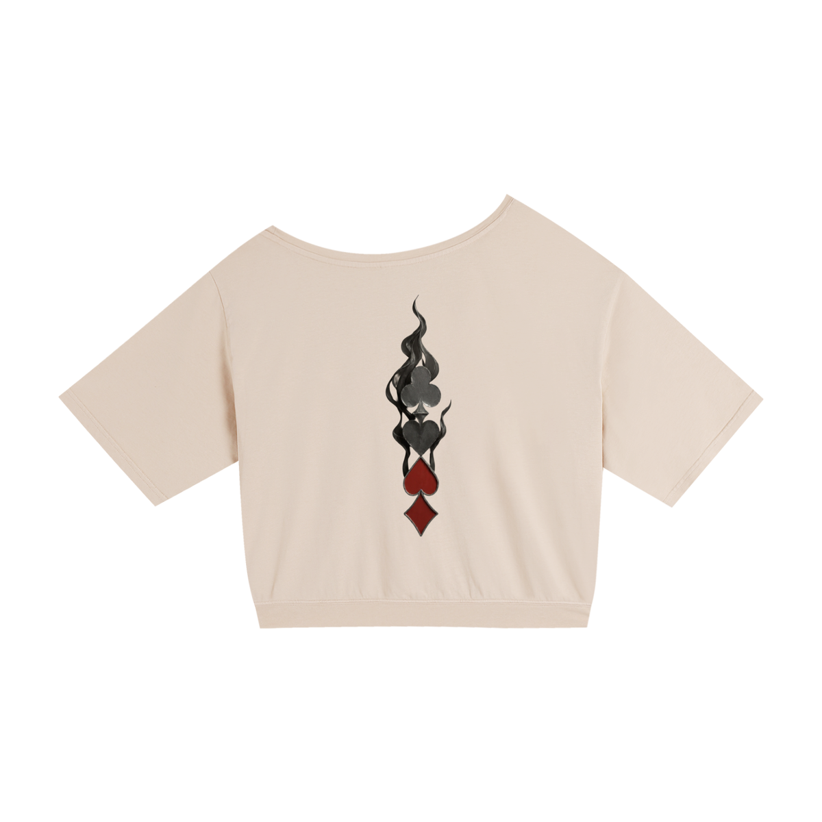 Uptown Ace Asymmetric Shoulder Oversized Cotton T-Shirt