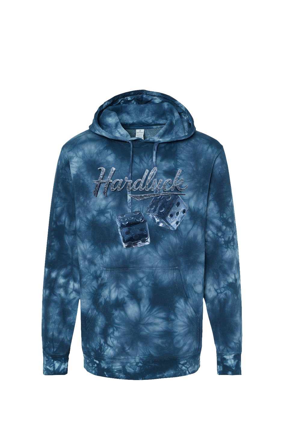Black Ice Roll The D-ice Tie Dye Navy Hoodie