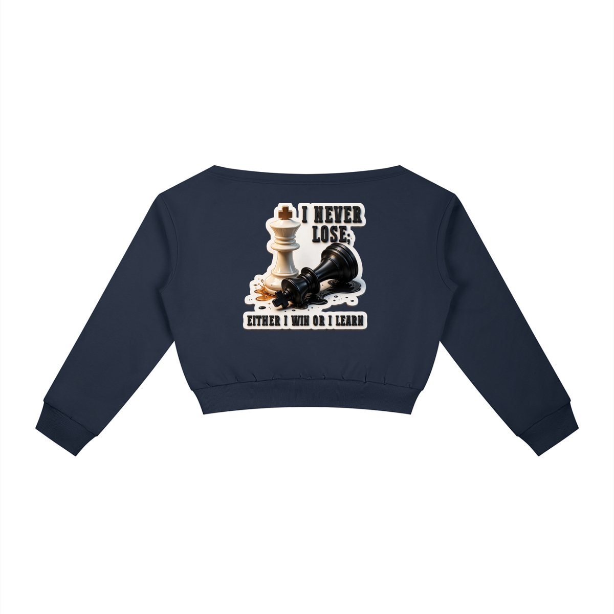 The Last Move Off-the-Shoulder Sweatshirt | Women's Streetwear Pullover | Hard Luck Apparel