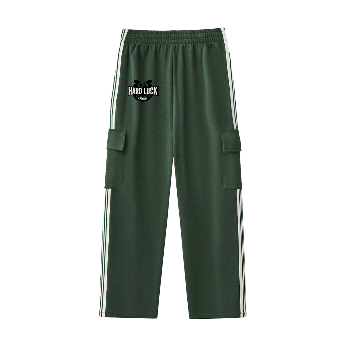 Bad luck Good vibes Side Stripe Straight-Leg Pants