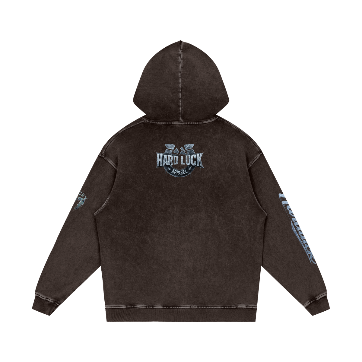 NY BUILT - Ice Storm 1977 Snow-Washed Heavyweight Hoodie