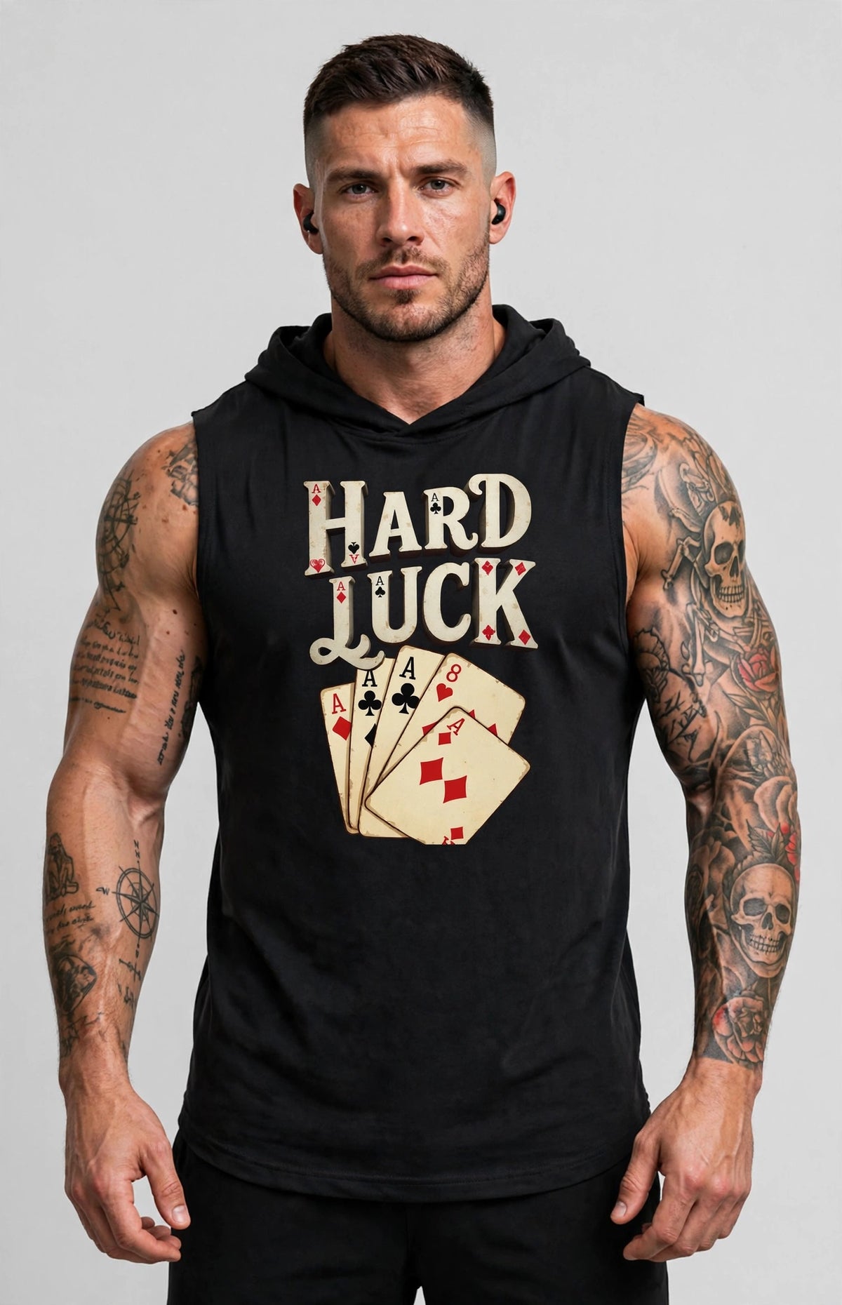 Aces & 8s - Dead Man's Hand Sport-Tek Sleeveless Hoodie