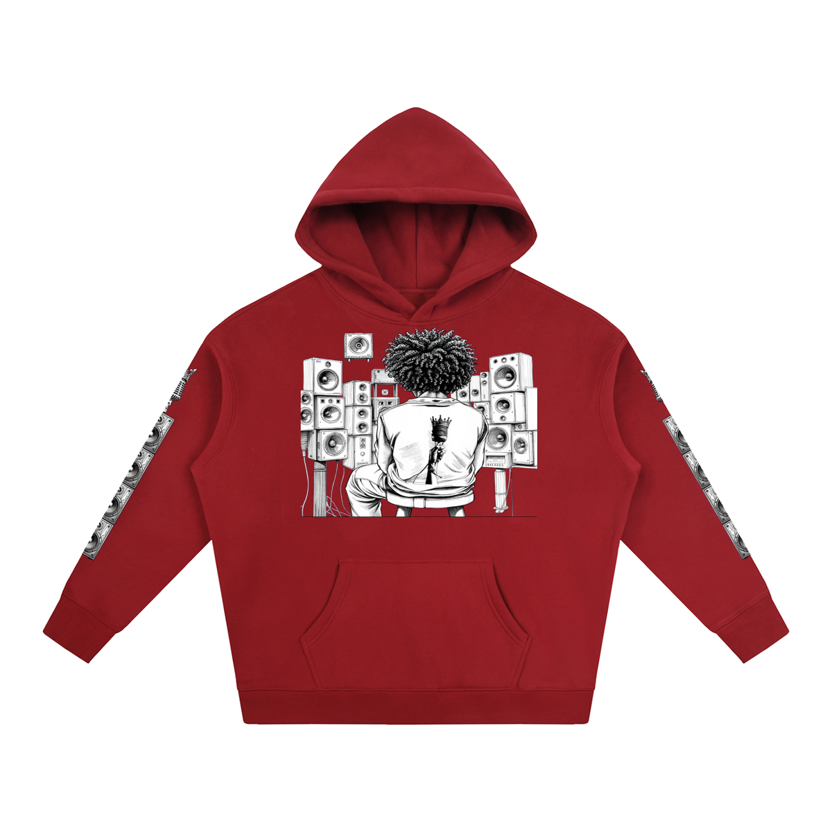 Solid Wall of Sound Graphic Hoodie | DJ & Streetwear | Hard Luck Apparel