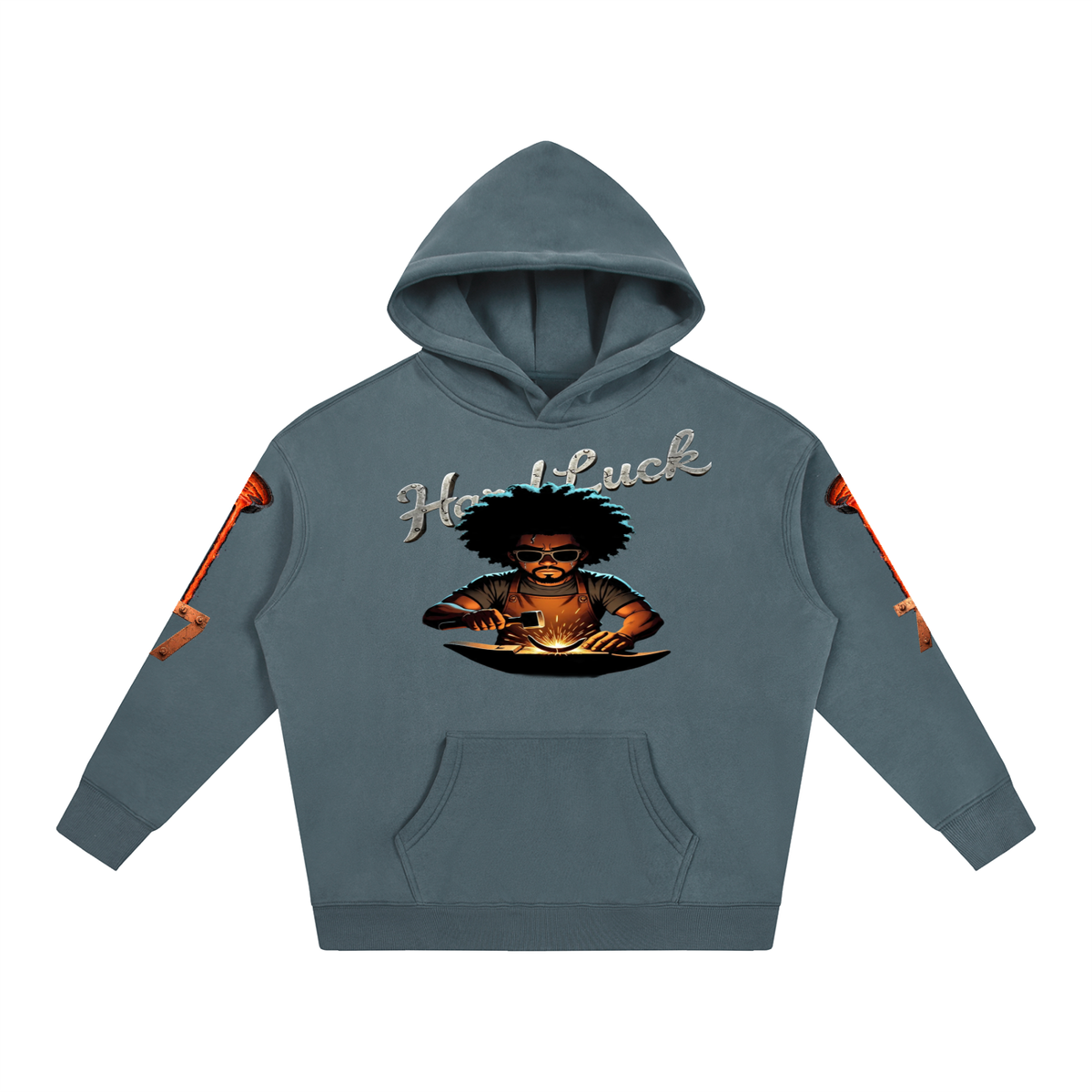Blacksmith Forged 2.0 Hoodie | Heavyweight Streetwear Pullover | Hard Luck Apparel
