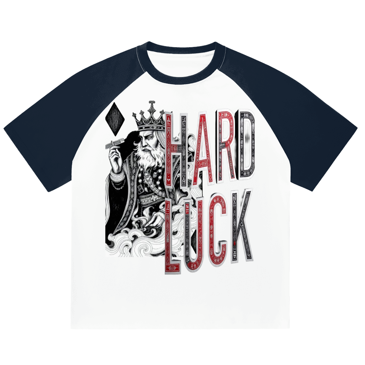Smoked. Kings Color-Blocked Raglan Sleeve T-Shirt