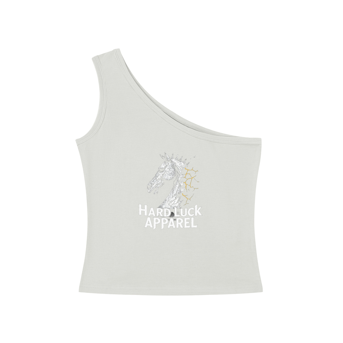 The Last Move One-Shoulder Crop Tank Top | Hard Luck Apparel