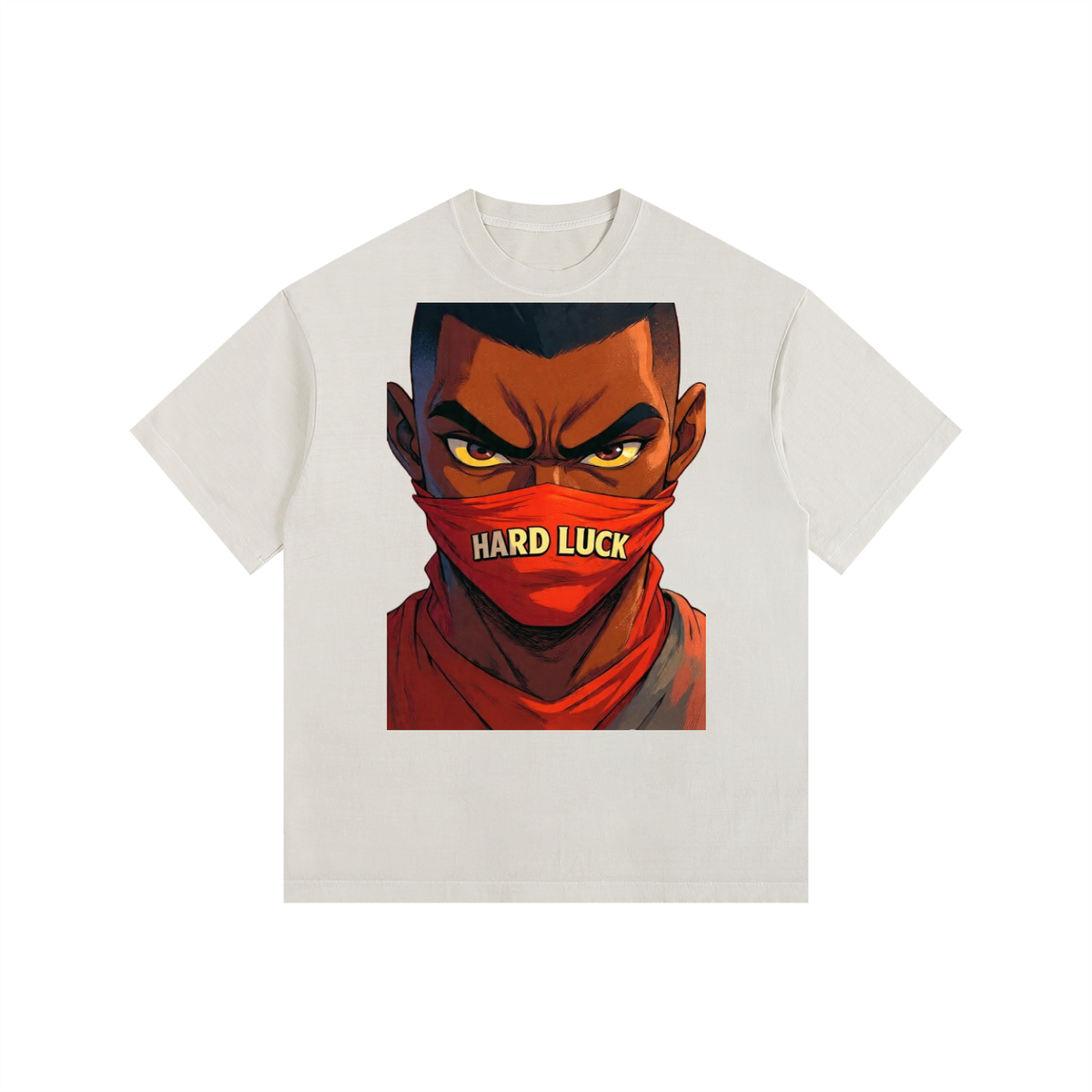 Masked Pressures Vintage Washed Oversized Cotton T-Shirt
