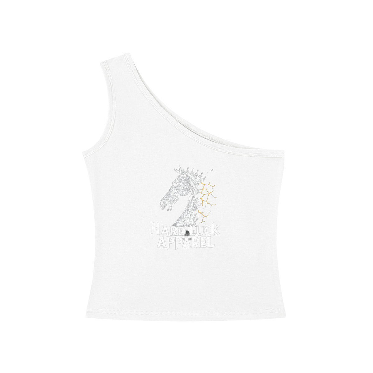 The Last Move One-Shoulder Crop Tank Top | Hard Luck Apparel