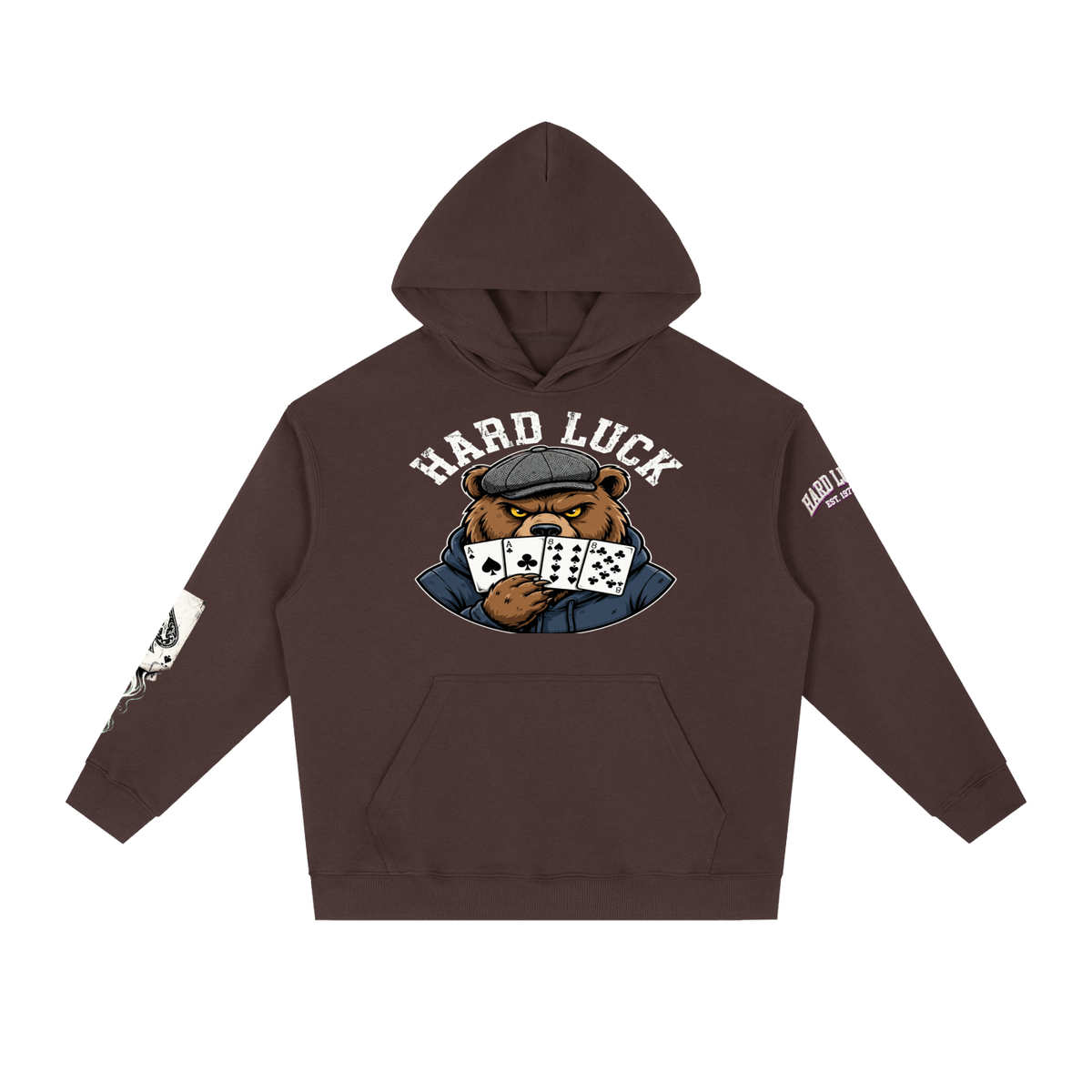 The Gambler: Ace Up the Sleeve Hoodie | Poker Streetwear | Hard Luck Apparel