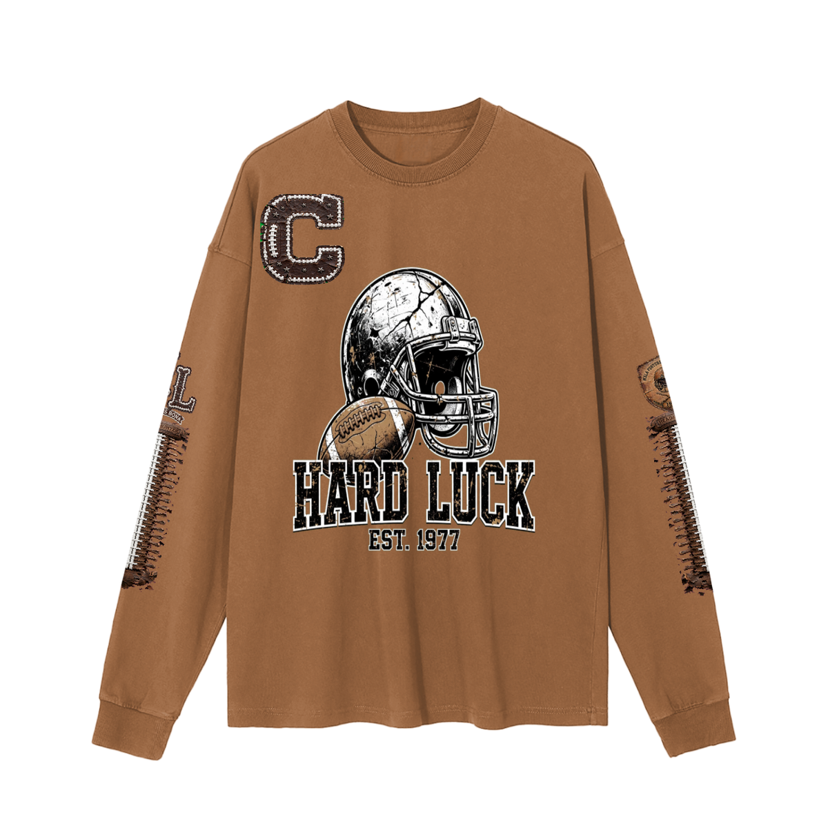 Hard Luck Apparel - Gridiron Gut Check Headhunter 77 Captain Long Sleeve Tee