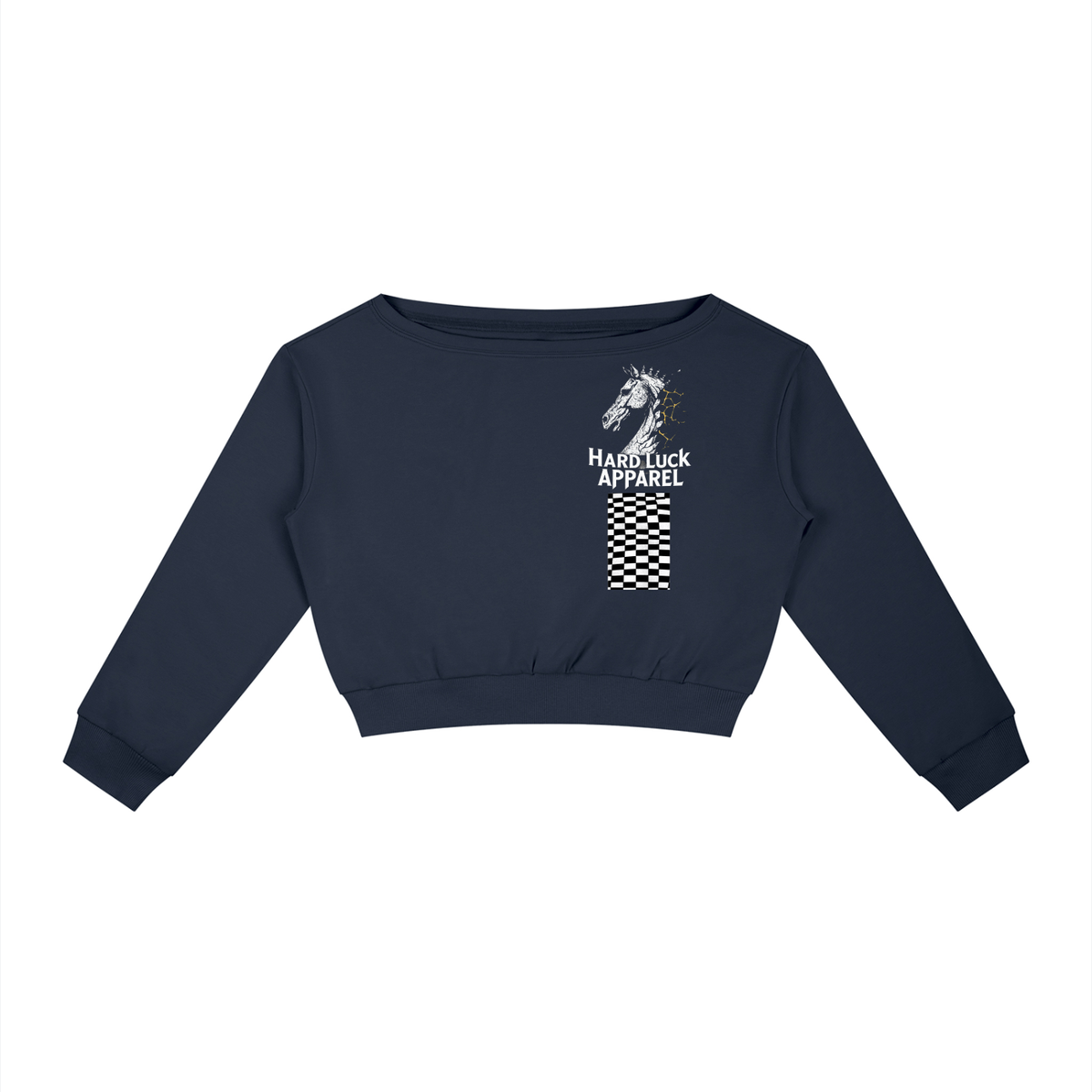 The Last Move Off-the-Shoulder Sweatshirt | Women's Streetwear Pullover | Hard Luck Apparel