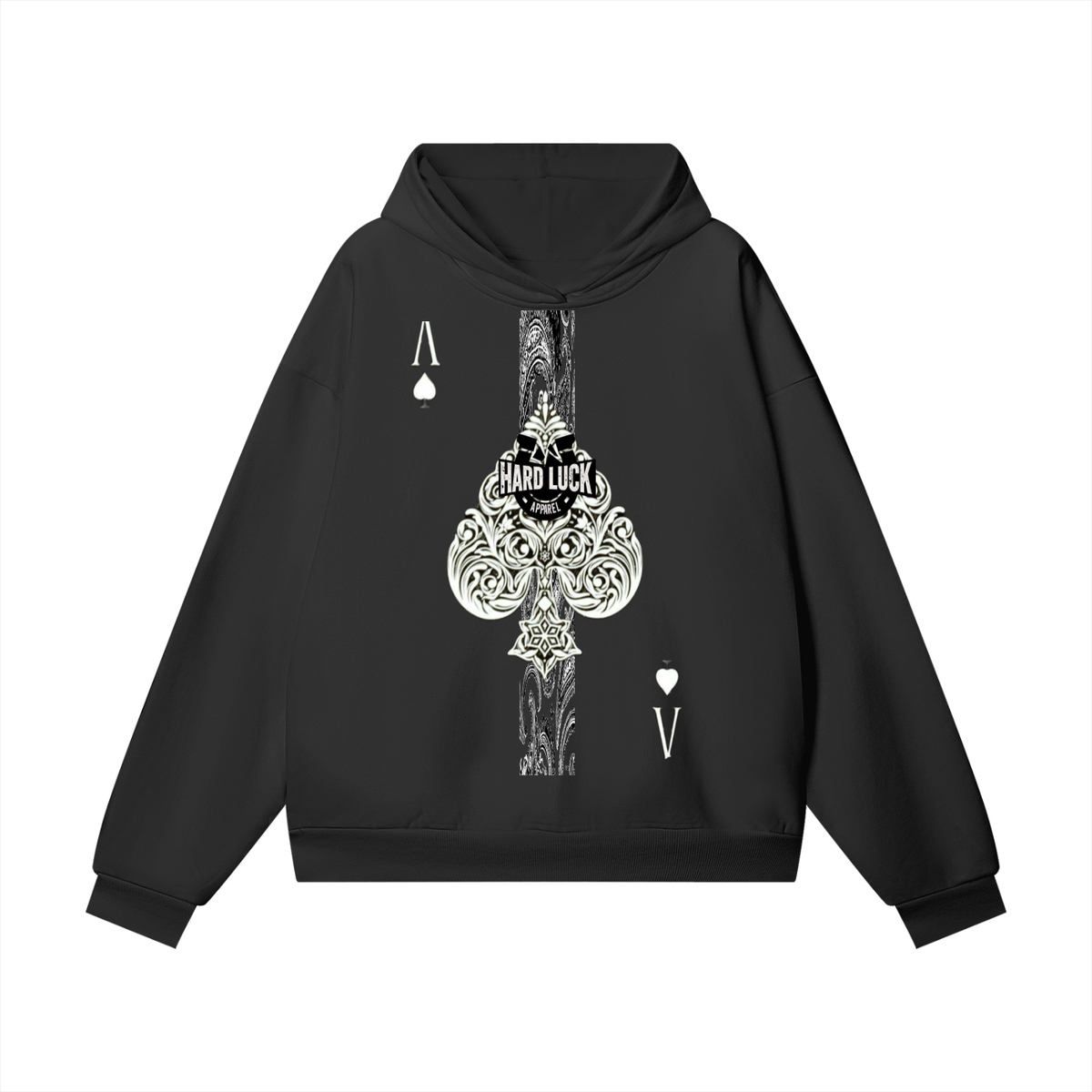 Noir Refined Uptown Ace  Heavyweight Hidden Pocket Fleece Hoodie