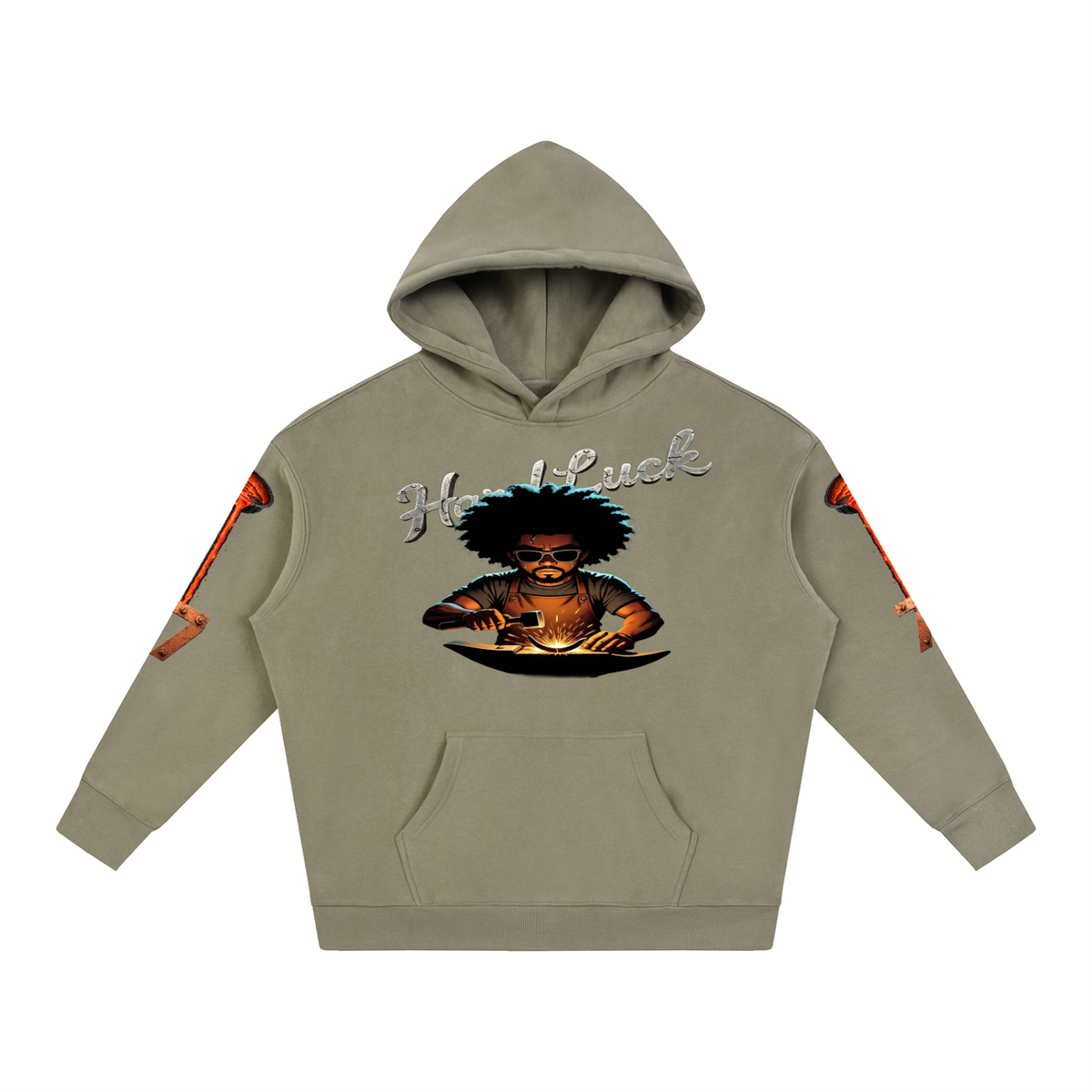 Blacksmith Forged 2.0 Hoodie | Heavyweight Streetwear Pullover | Hard Luck Apparel