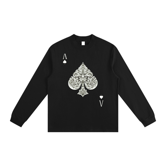 Aces  Non-Shrink Mock Neck Sweatshirt