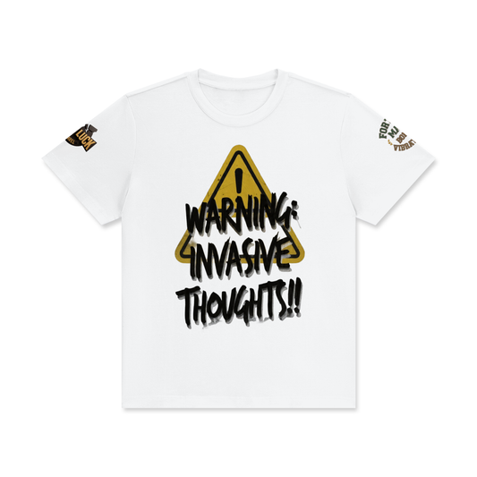 invasive  thoughts  Classic Crew Neck Cotton T-Shirt