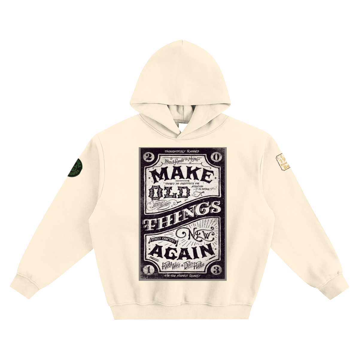 Renovation premium Fleeced Boxy Hoodie