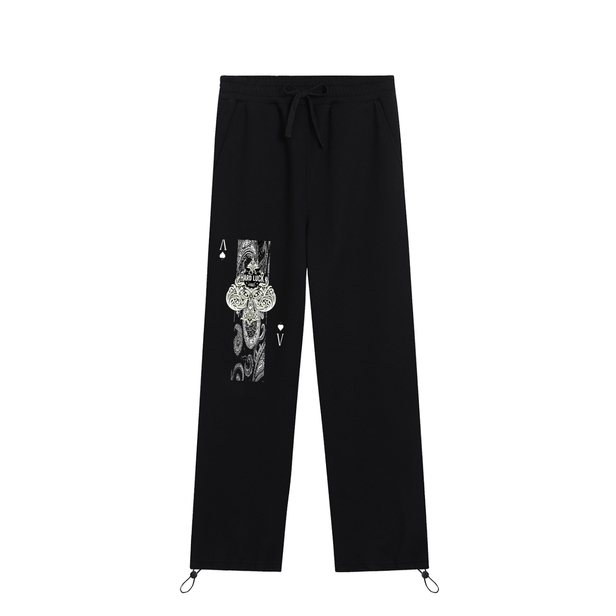 Noir Refined Uptown Ace  Essential Drawstring Straight-Leg Sweatpants