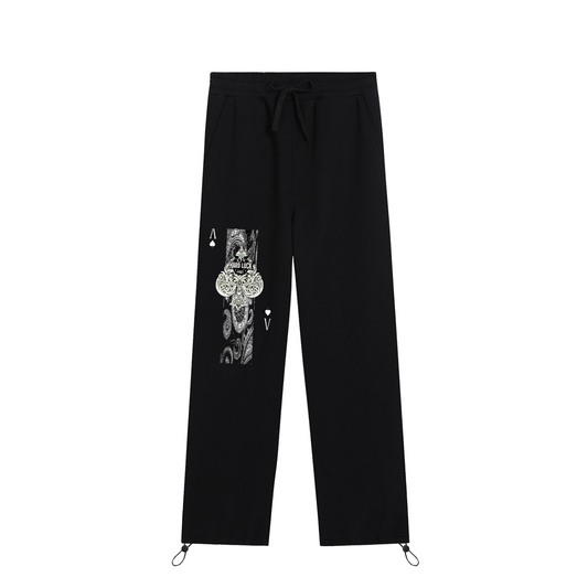 Noir Refined Uptown Ace  Essential Drawstring Straight-Leg Sweatpants
