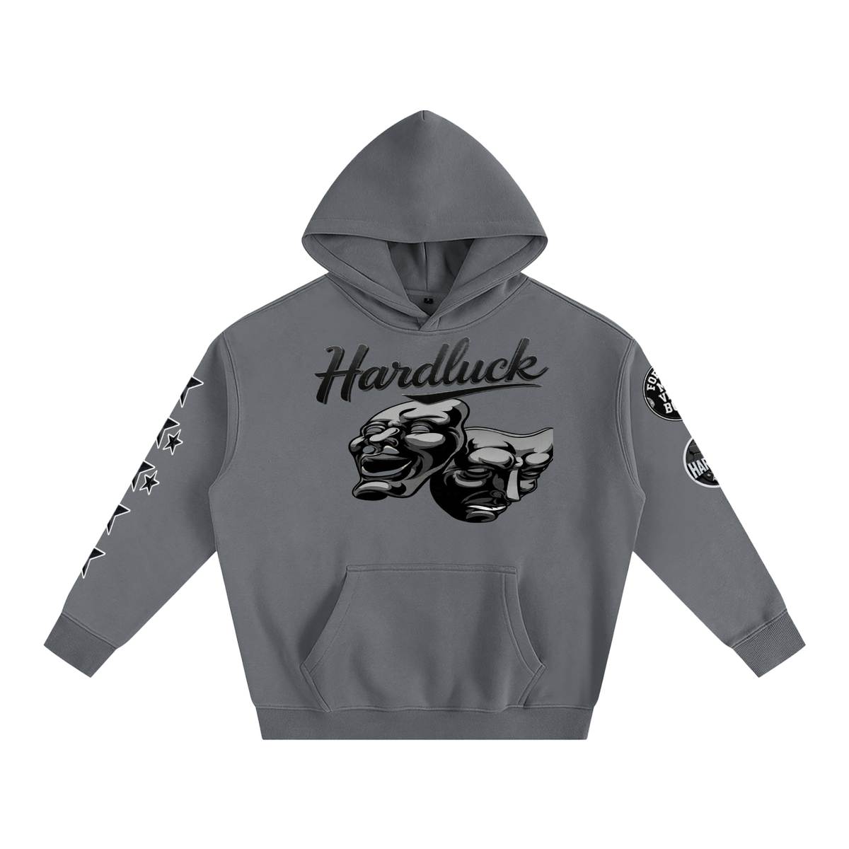 Comedy & Tragedy Oversize Fleeced Hoodie