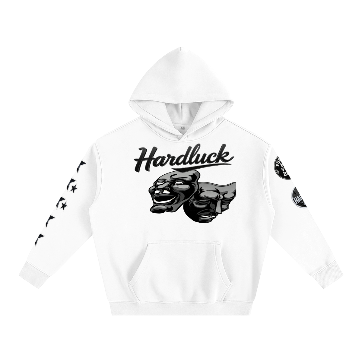 Comedy & Tragedy Oversize Fleeced Hoodie