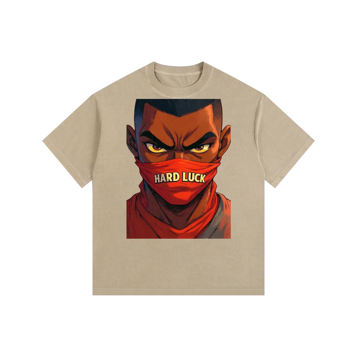 Masked Pressures Vintage Washed Oversized Cotton T-Shirt