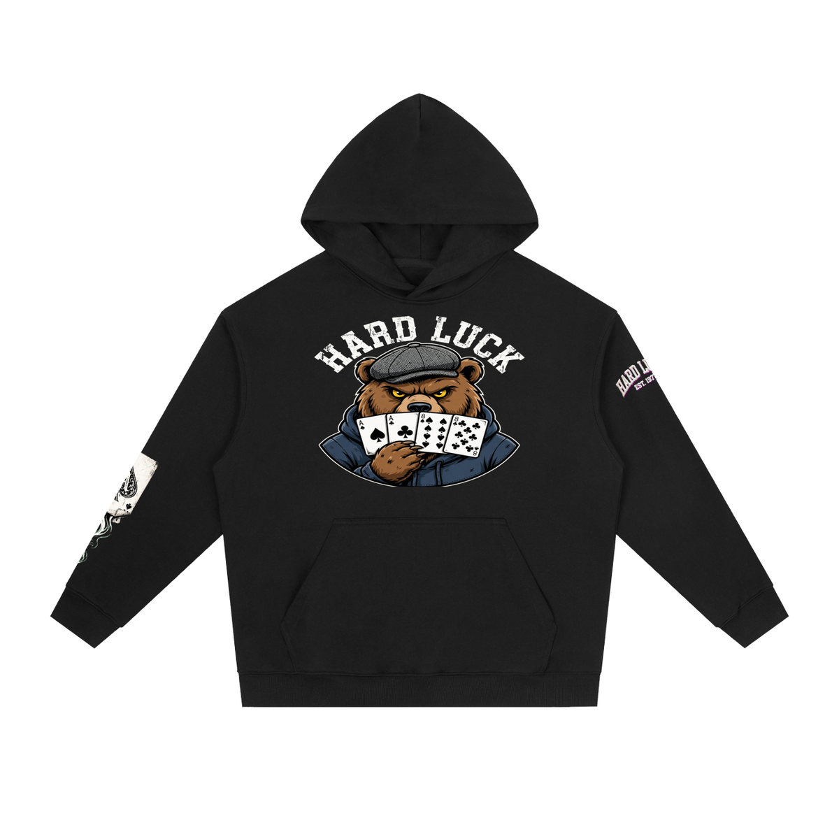 The Gambler: Ace Up the Sleeve Hoodie | Poker Streetwear | Hard Luck Apparel