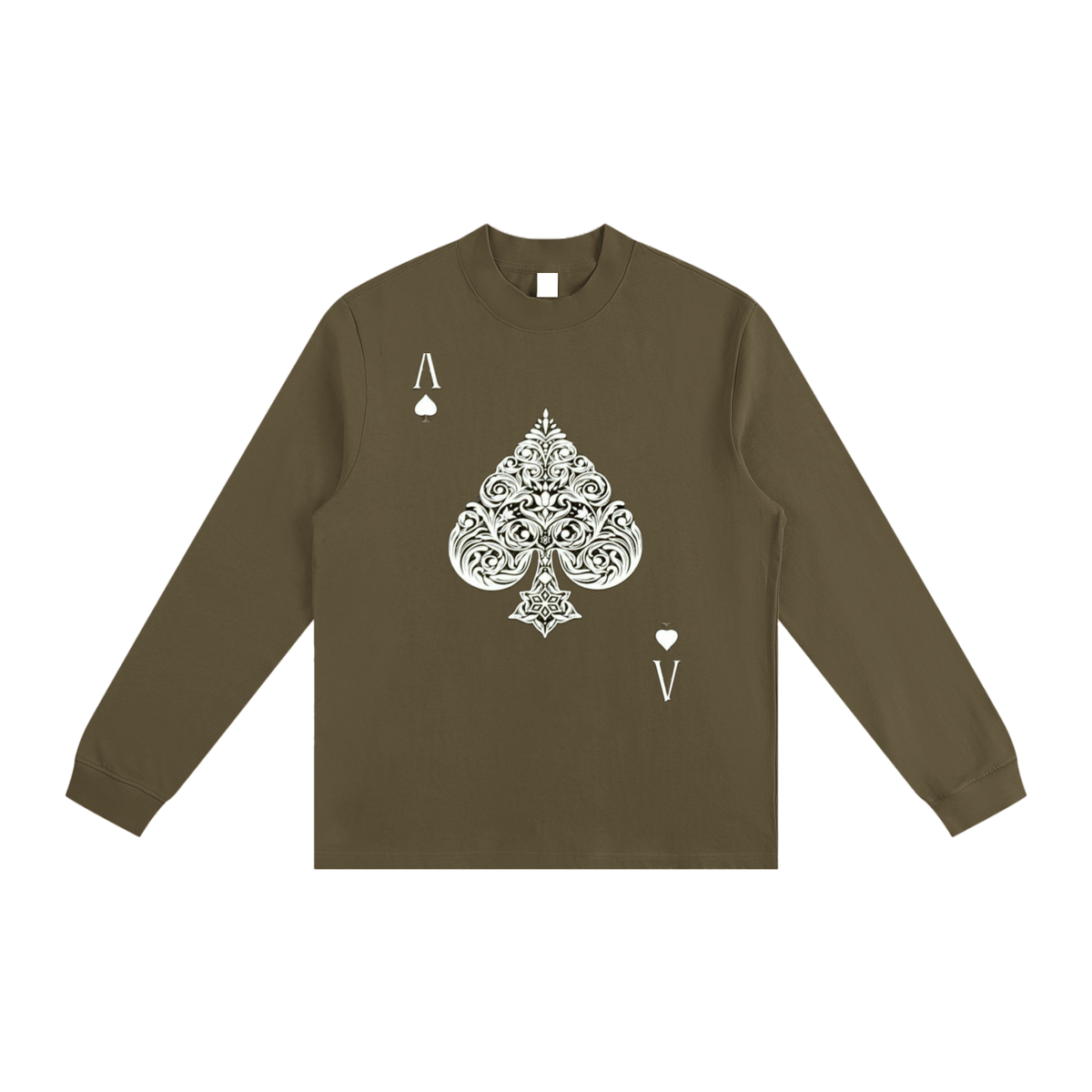 Aces  Non-Shrink Mock Neck Sweatshirt