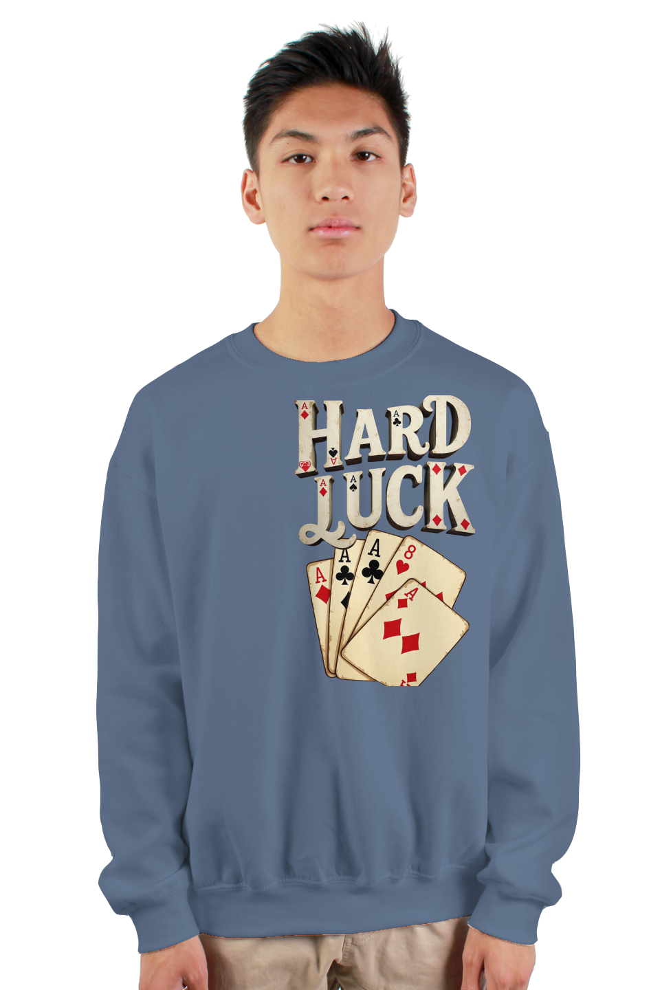 Aces & 8s  gildan heavy crewneck sweatshirt