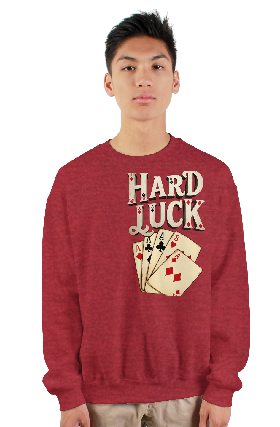 Aces & 8s  gildan heavy crewneck sweatshirt