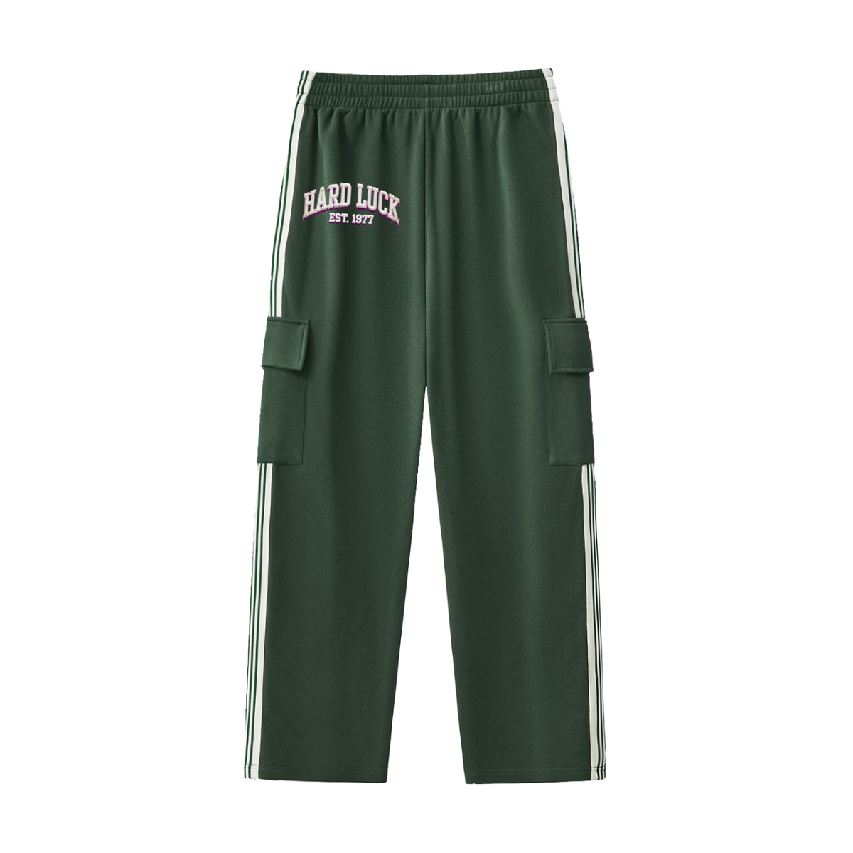 Solid Wall of Sound Side Stripe Straight Leg Pants | Hard Luck Apparel Streetwear