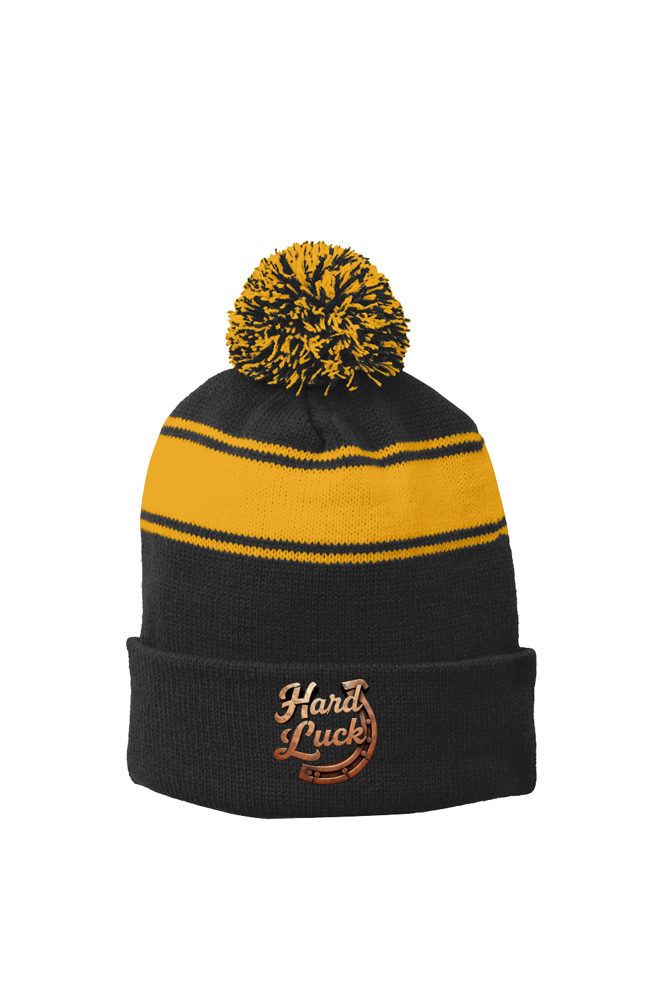 Hard Luck Stripe Pom Beanie
