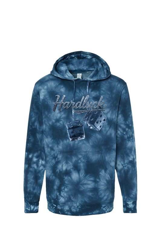 Black Ice  Roll The D-ice Tie Dye Navy Hoodie