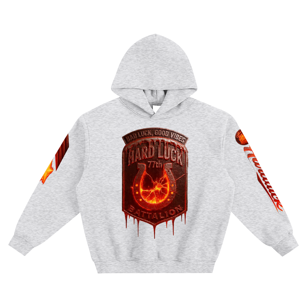 Fire Forged Iron Omen Fleeced Boxy Hoodie