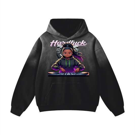 Lavender Virgo Heavyweight Sunfade Oversized Hoodie