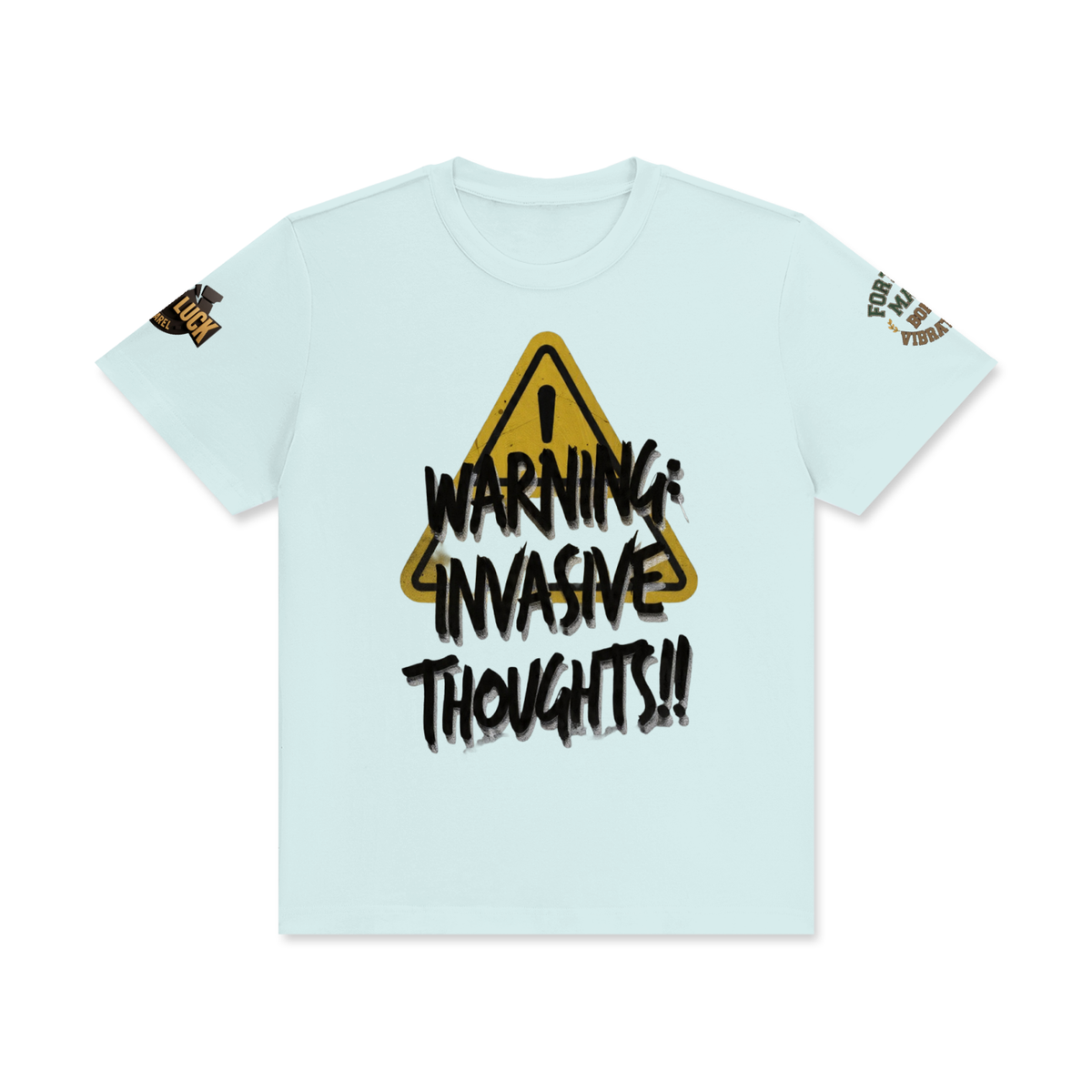 invasive  thoughts  Classic Crew Neck Cotton T-Shirt