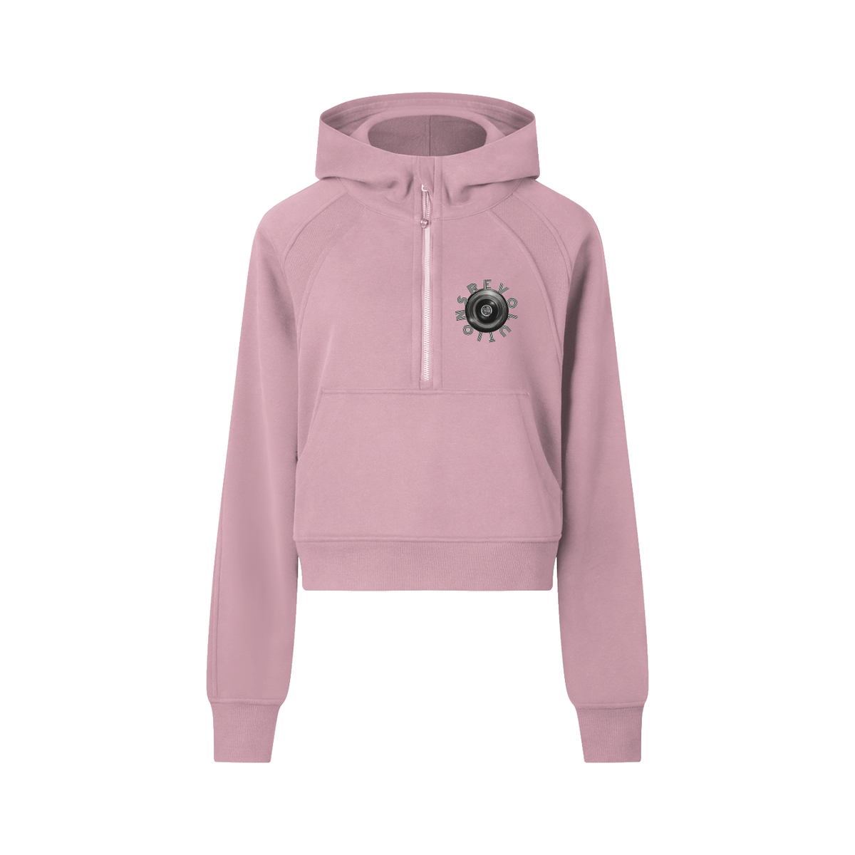 B-Girl in Motion Cropped Half-Zip Hoodie