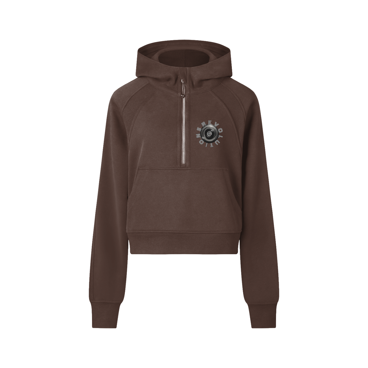 B-Girl in Motion Cropped Half-Zip Hoodie
