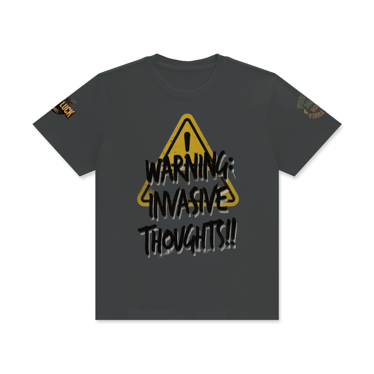invasive  thoughts  Classic Crew Neck Cotton T-Shirt