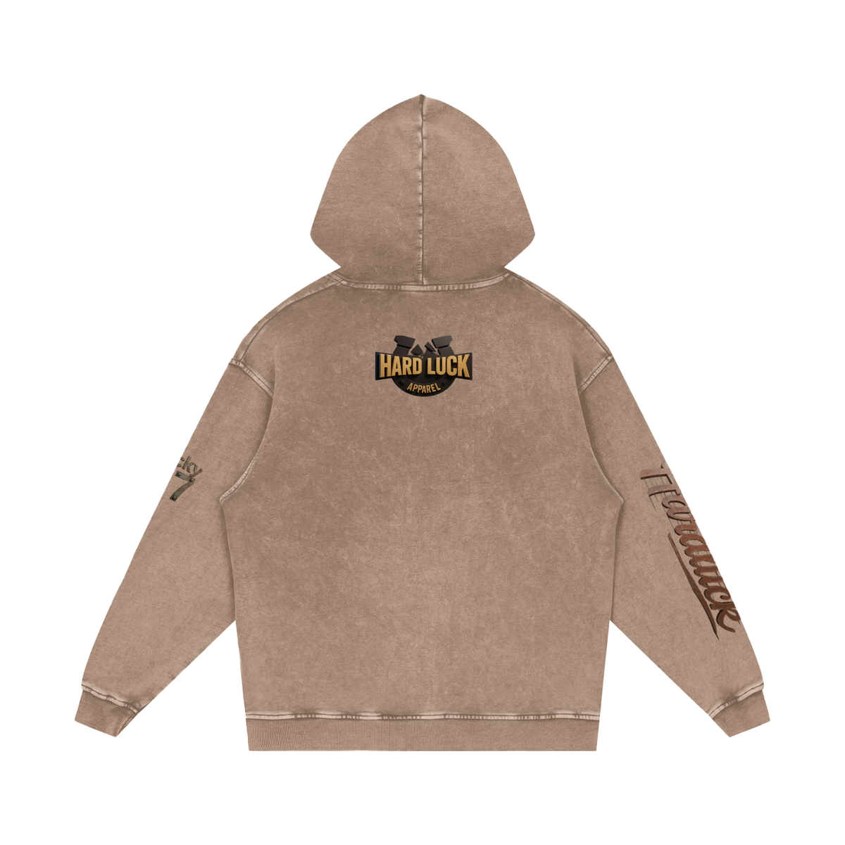 Snow Washed Loose Cotton Hoodie