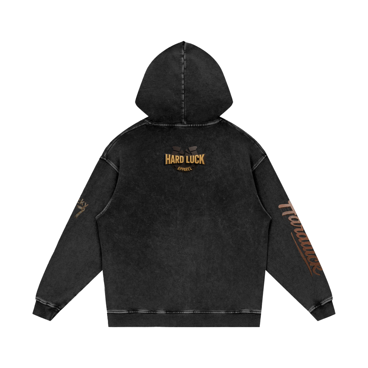 Snow Washed Loose Cotton Hoodie
