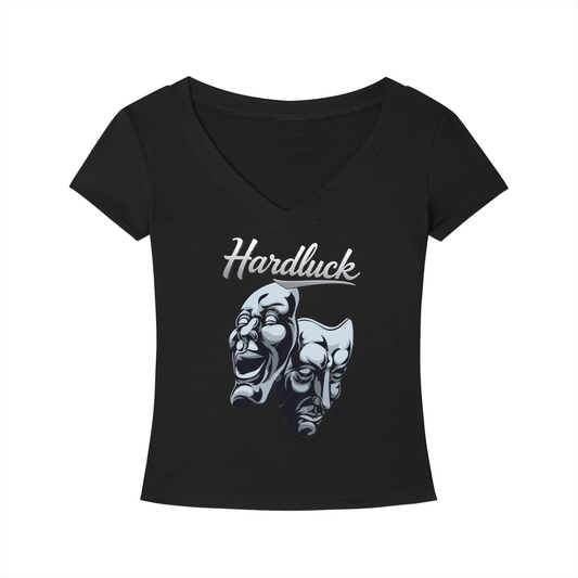 Comedy & Tragedy Tencel Slim Fit V-Neck T-Shirt