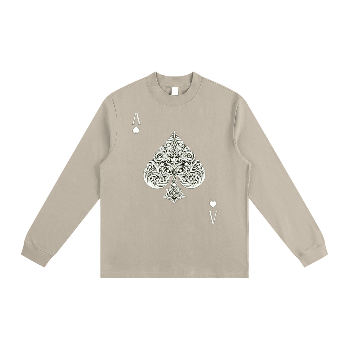 Aces  Non-Shrink Mock Neck Sweatshirt