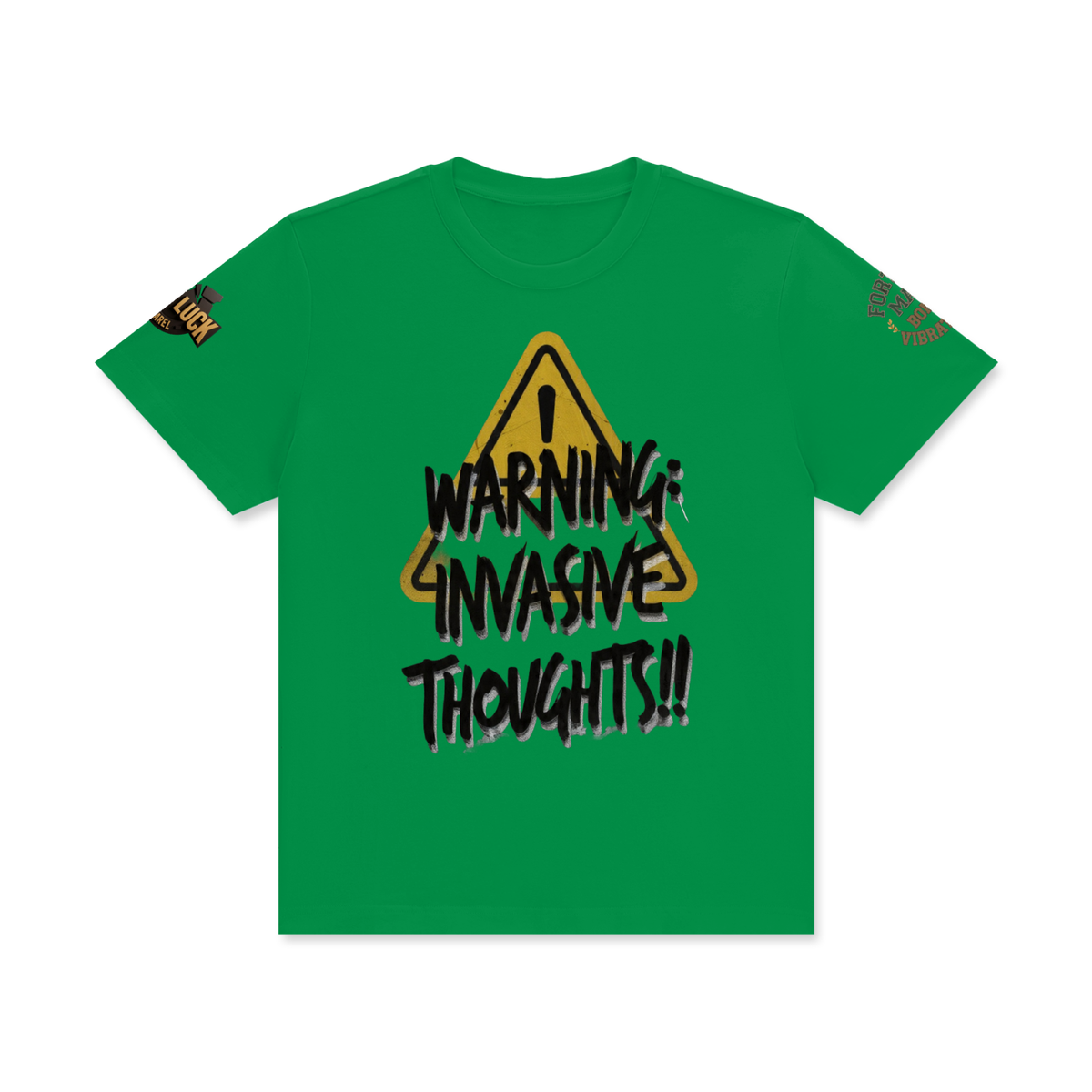 invasive  thoughts  Classic Crew Neck Cotton T-Shirt