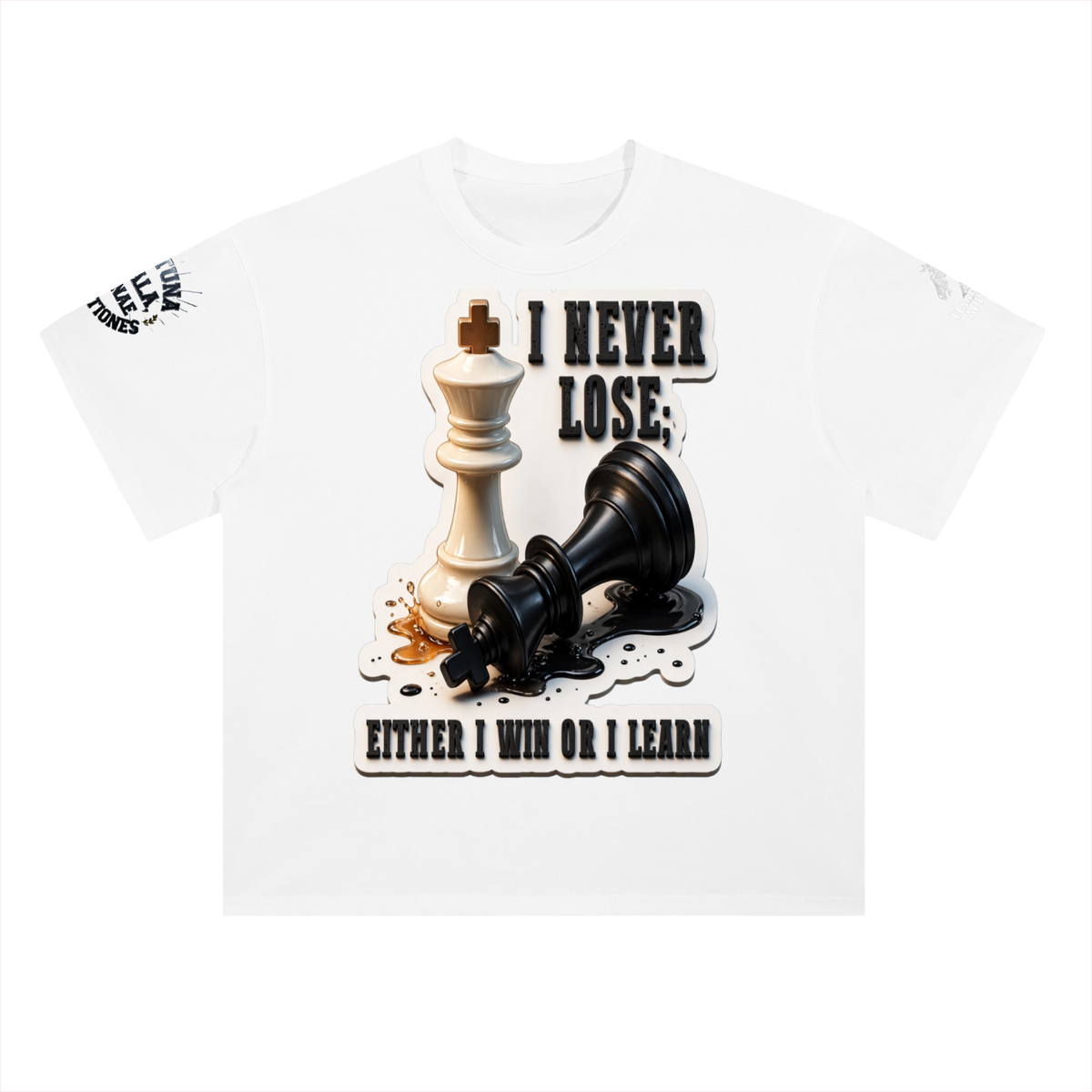 The last Move  Drop Shoulder Cotton T-Shirt
