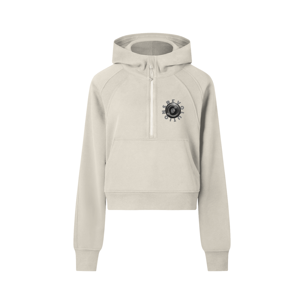 B-Girl in Motion Cropped Half-Zip Hoodie