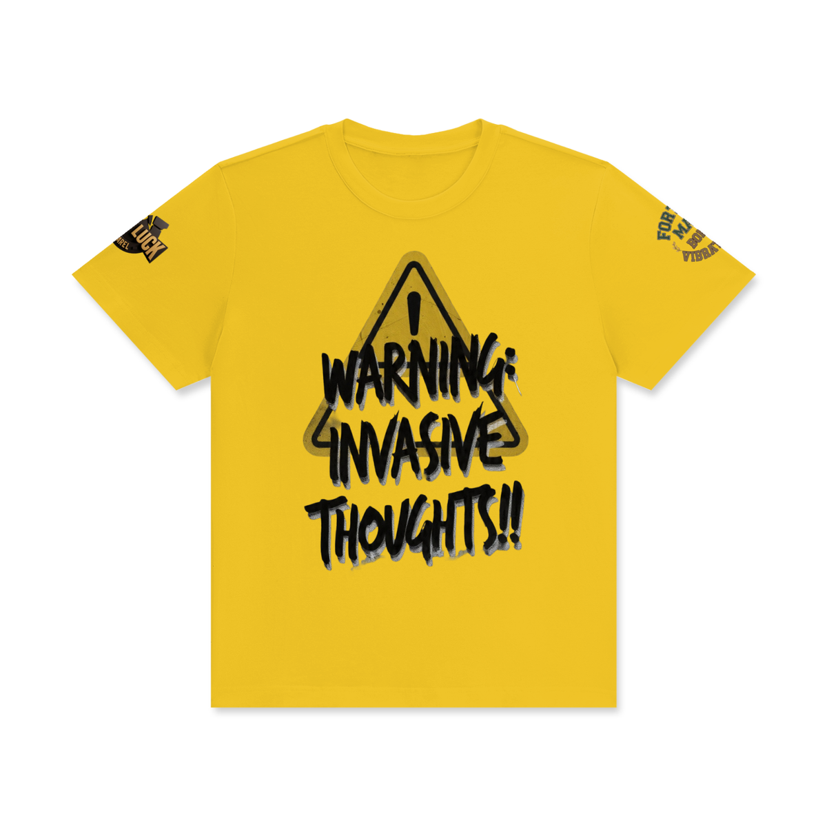 invasive  thoughts  Classic Crew Neck Cotton T-Shirt