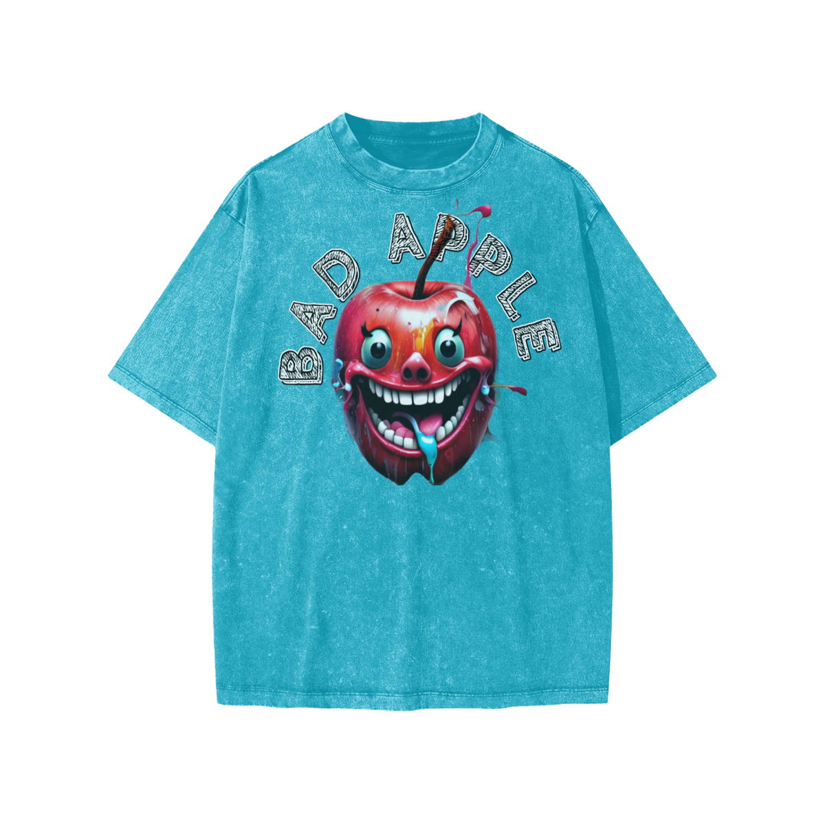 1 Bad Apple Kids Snow Washed Tee | Vintage Youth Graphic T-Shirt | Hard Luck Apparel