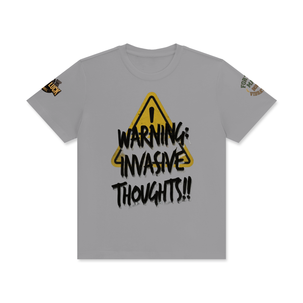 invasive  thoughts  Classic Crew Neck Cotton T-Shirt