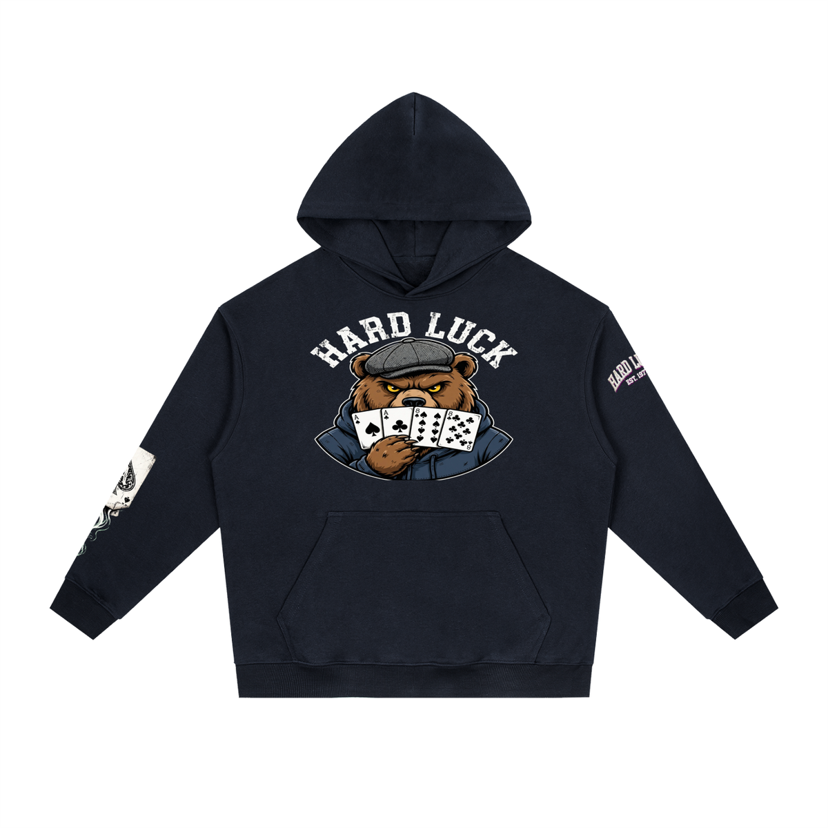 The Gambler: Ace Up the Sleeve Hoodie | Poker Streetwear | Hard Luck Apparel