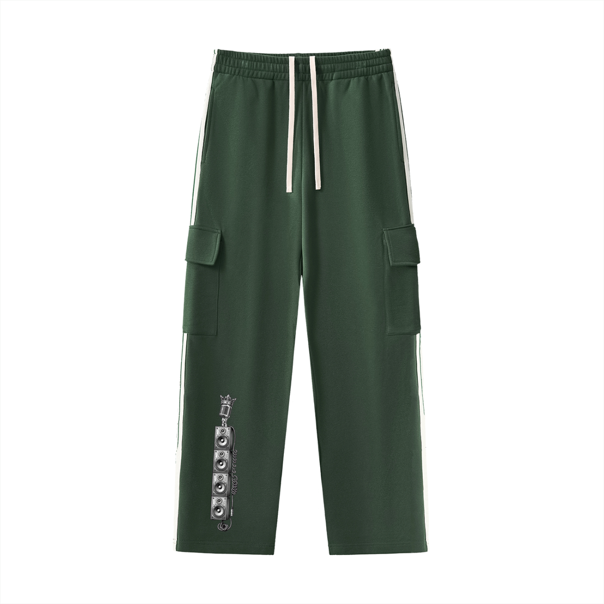 Solid Wall of Sound Side Stripe Straight Leg Pants | Hard Luck Apparel Streetwear